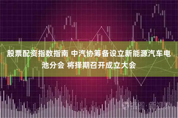 股票配资指数指南 中汽协筹备设立新能源汽车电池分会 将择期召开成立大会
